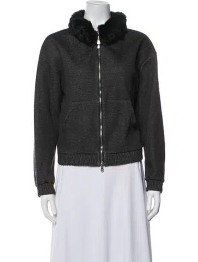 Pre-owned 3.1 Phillip Lim Bomber Jacket In Grey