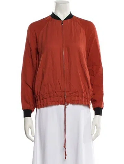 Pre-owned 3.1 Phillip Lim Bomber Jacket In Red