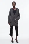 3.1 Phillip Lim Boucle Cardigan Coat In Gray