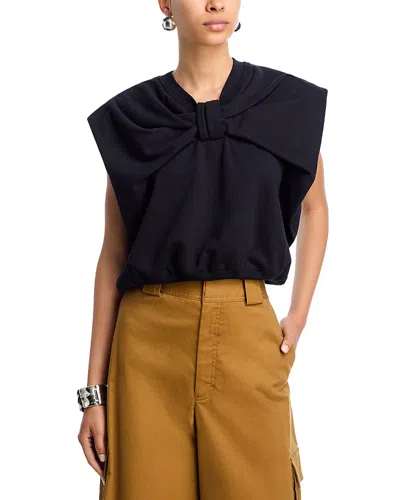 3.1 Phillip Lim Bow Drape Top In Blue