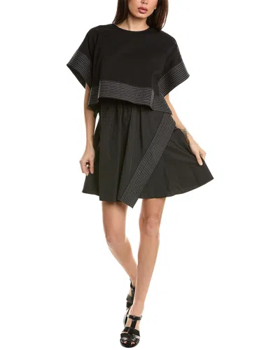 3.1 Phillip Lim Boxy Crop Top & Dress Set In Black