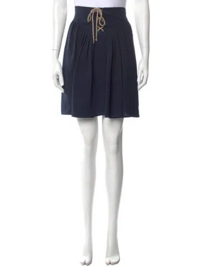 Pre-owned 3.1 Phillip Lim Braided Accents Knee-length Skirt In Blue