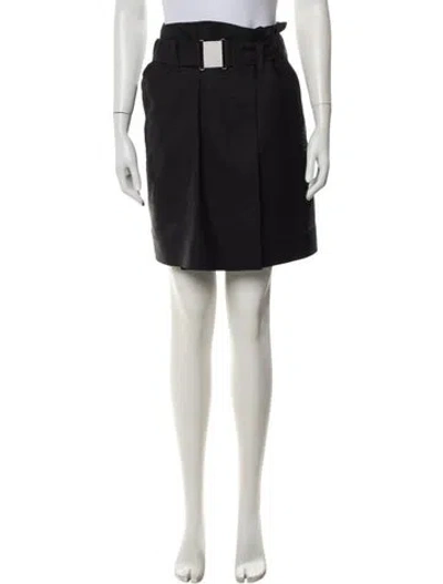 Pre-owned 3.1 Phillip Lim Braided Accents Mini Skirt In Black