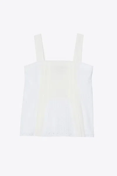 3.1 Phillip Lim Broderie Anglaise Patchwork Cami In White