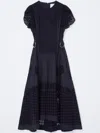 3.1 Phillip Lim Eyelet-embroidered Cotton-poplin Midi Dress In Blue