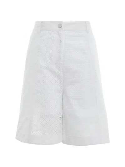 3.1 Phillip Lim Broderie-anglaise Panelled Shorts In White