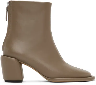 3.1 Phillip Lim Brown Naomi Boots In El021 Elephant