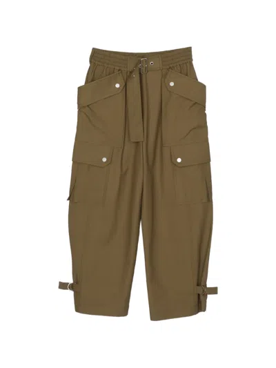 3.1 Phillip Lim Buckle-belted Cargo Pants In Brown