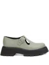 3.1 Phillip Lim Buckle T-bar Loafers In Green