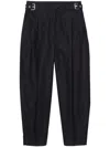 3.1 Phillip Lim Buckled Tapered Trousers In 黑色