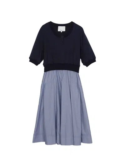 3.1 Phillip Lim French Terry Combo Dress In Multi