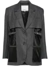 3.1 Phillip Lim Button Fastening Blazer In Grey