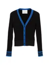 3.1 Phillip Lim Textured Rib Cardigan In Black