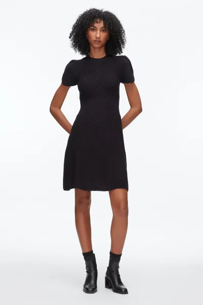 3.1 Phillip Lim Cable Mix Tulip Dress In Black