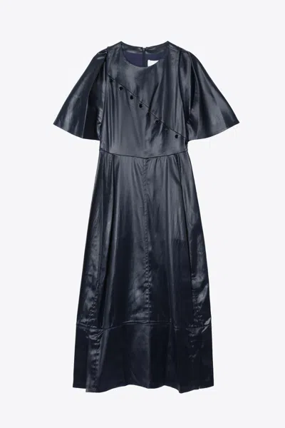 3.1 Phillip Lim Cape Dress With Side Snap In Blue