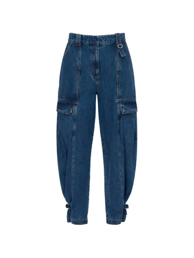 3.1 Phillip Lim Cargo-pocket Jeans In Blue