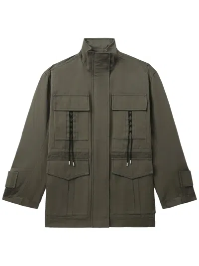 3.1 Phillip Lim Jacke Mit Aufgesetzten Taschen In Green