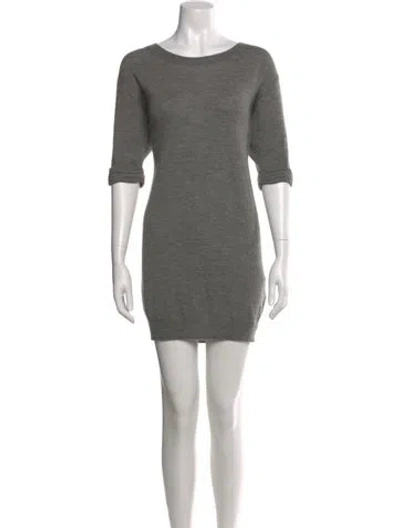 Pre-owned 3.1 Phillip Lim Cashmere Mini Dress In Gray