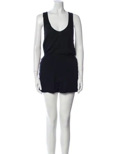 Pre-owned 3.1 Phillip Lim Cashmere Scoop Neck Romper In Black
