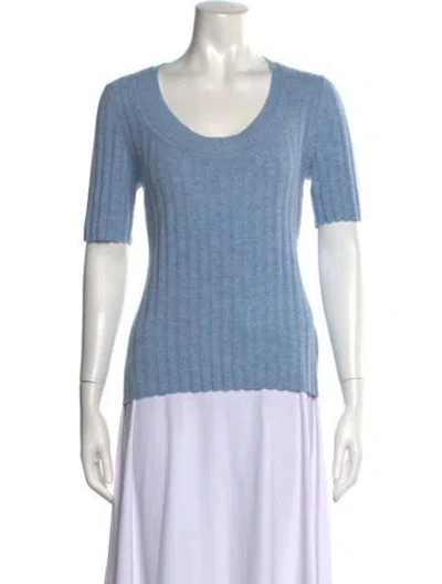 Pre-owned 3.1 Phillip Lim Cashmere Scoop Neck Sweater In Blue