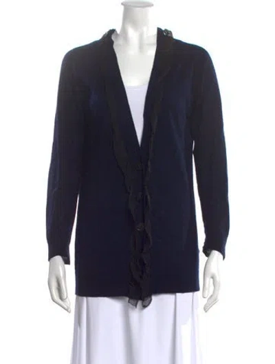 Pre-owned 3.1 Phillip Lim Cashmere V-neck Sweater In Blue