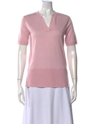 Pre-owned 3.1 Phillip Lim Cashmere V-neck Top In Pink