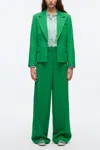 3.1 Phillip Lim Cavalry Twill Wide Leg Trousers In Green