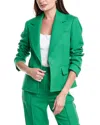 3.1 Phillip Lim Cavalry Twill Wool Jacket In Green