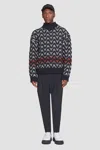 3.1 Phillip Lim Chevron Jacquard Pullover In Cream Multi