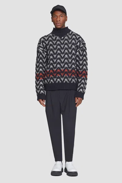 3.1 Phillip Lim Chevron Jacquard Pullover In Cream Multi