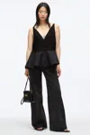 3.1 Phillip Lim Chiffon Peplum Tank With Lace