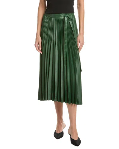 3.1 Phillip Lim Chintz Pleated Skirt In Green