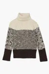 3.1 Phillip Lim Chunky Knit Long Sleeve Turtleneck In Multi