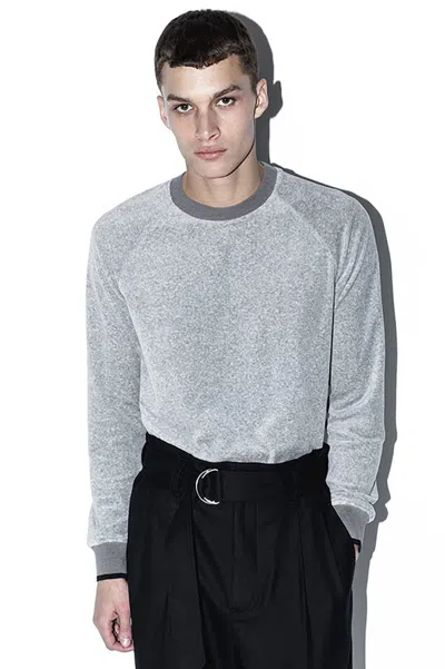 3.1 Phillip Lim Classic Velour Sweatshirt In Navy