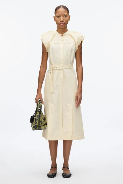 3.1 Phillip Lim Cloud Sleeve Shirt Dress In Stone Grey
