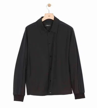 3.1 Phillip Lim Coach Jacket With Tuxedo Stripe In Midnight