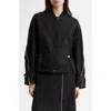 3.1 Phillip Lim Cocoon Back Crop Bomber Jacket In Black