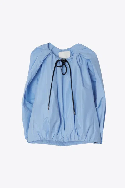 3.1 Phillip Lim Cocoon Back Zip Top In Blue