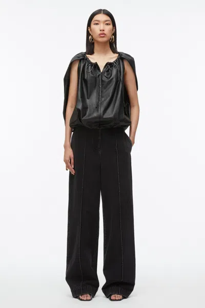 3.1 Phillip Lim Cord-detail Cocoon Blouse In Black