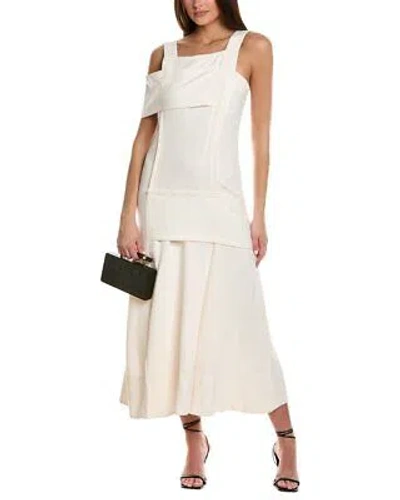 Pre-owned 3.1 Phillip Lim Cold-shoulder Maxi Dress Women's In Ofoffwhite