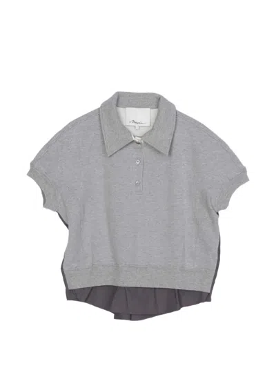 3.1 Phillip Lim Collared Polo Top In Green
