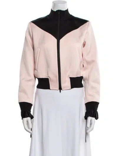 Pre-owned 3.1 Phillip Lim Colorblock Pattern Bomber Jacket In Multi