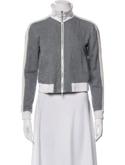 Pre-owned 3.1 Phillip Lim Colorblock Pattern Bomber Jacket In Multi