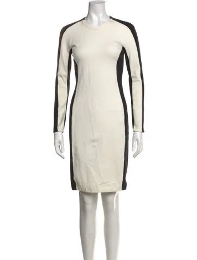 Pre-owned 3.1 Phillip Lim Colorblock Pattern Knee-length Dress In Black