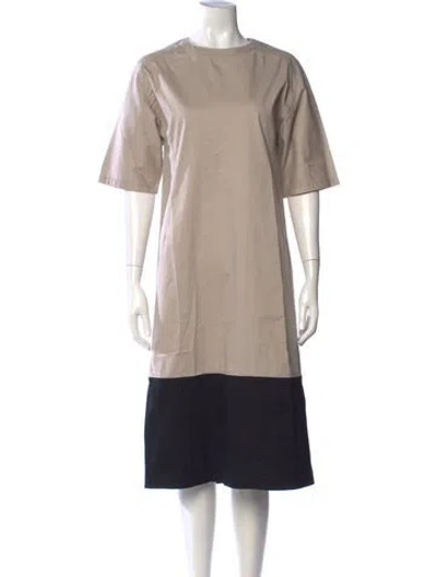 Pre-owned 3.1 Phillip Lim Colorblock Pattern Knee-length Dress In Neutrals