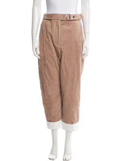 Pre-owned 3.1 Phillip Lim Colorblock Pattern Straight Leg Pants In Neutral