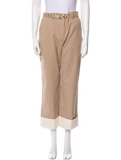 Pre-owned 3.1 Phillip Lim Colorblock Pattern Wide Leg Pants In Neutral