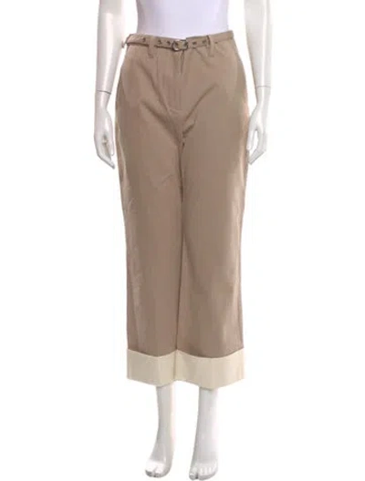 Pre-owned 3.1 Phillip Lim Colorblock Pattern Wide Leg Pants In Neutral