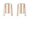 3.1 Phillip Lim Colorblock Stripe Ls Ribbed Po In Multi