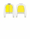 3.1 Phillip Lim Colorblock Zip Cardigan In Yellow